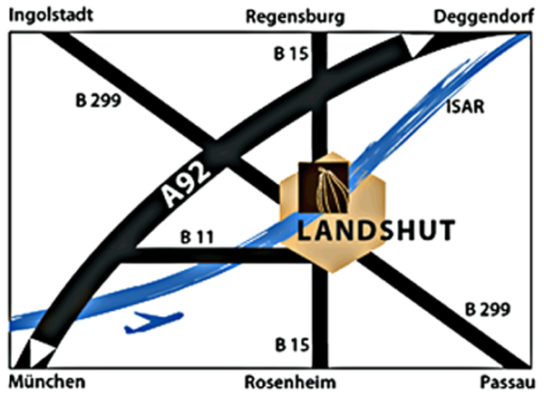 Landshut - Hotel Lifestyle Anfahrt